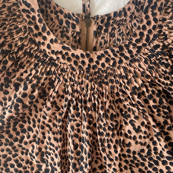 🤎🤍 ulla johnson leopard print jumpsuit size 2 - Picture 2 of 7